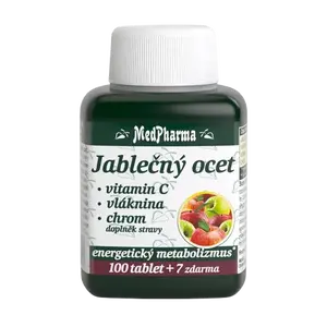 MEDPHARMA Jablečný ocet+Vláknina+Vitamin C+Chrom 107 tablet