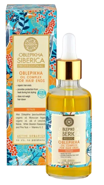 NATURA SIBERICA Rakytníkový olej pro konečky vlasů 50 ml