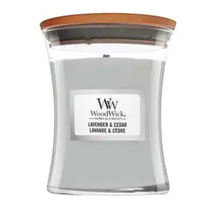 Woodwick Lavender & Cedar vonná svíčka 275 g