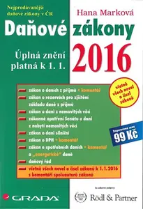 E-kniha: Daňové zákony 2016 od Marková Hana