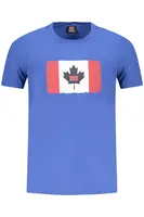 Modré pánske tričko s krátkym rukávom