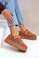 FG2 Snehule S Dekoratívnym Vyšívaním Camel Selithria