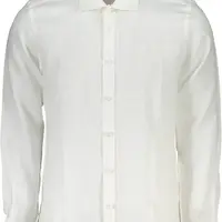 Biela pánska košeľa s dlhým rukávom