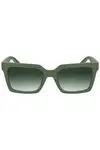 CALVIN KLEIN WOMEN'S SUNGLASSES GREEN