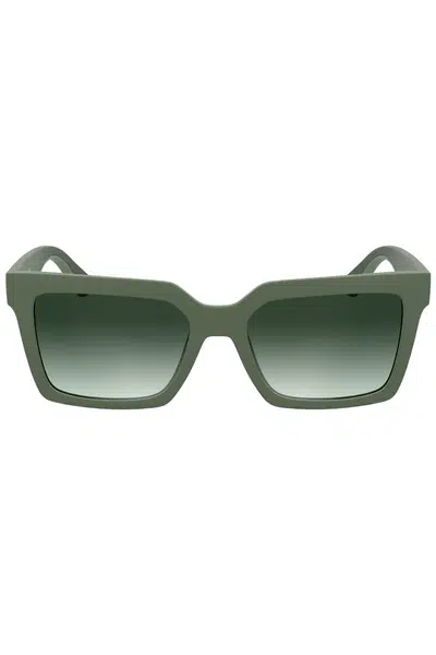 CALVIN KLEIN WOMEN'S SUNGLASSES GREEN