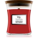 Woodwick Crimson Berries vonná svíčka s dřevěným knotem 85 g