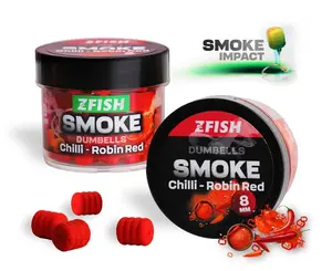 Zfish smoke pop-up dumbells 8 mm 20 g - chilli robin red