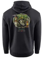 Grundéns mikina dark seas x grundens watchman hoodie black - m