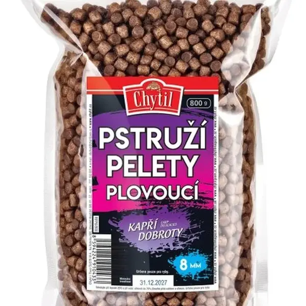 Chytil pstruží pelety 800 g - plovoucí 8 mm
