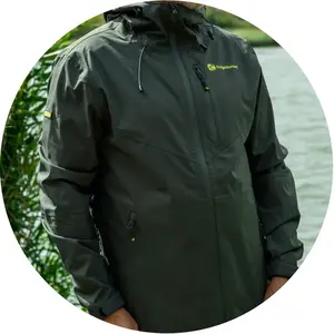 Ridgemonkey bunda apearel thermapro waterproof shell coat green - m