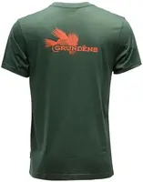 Grundéns tričko dry fly ss t-shirt deep forest - s