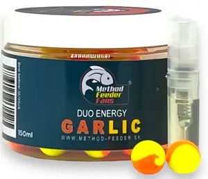 Method feeder fans pop up duo energy 15 mm 100 ml + sprej esence 2 ml - česnek