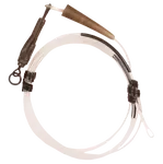 Korda koncová montáž dark matter leader size 8 ring swivel 40 lb 1 m - weedy green