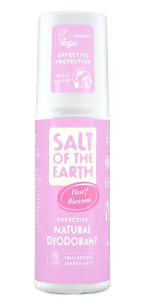 Salt Of The Earth Přírodní minerální deodorant ve spreji Peony Blossom (Natural Deodorant) 100 ml