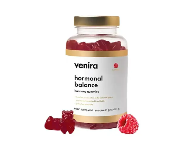 Venira Hormonalní rovnováha - gumové bonbony - malina 60 ks