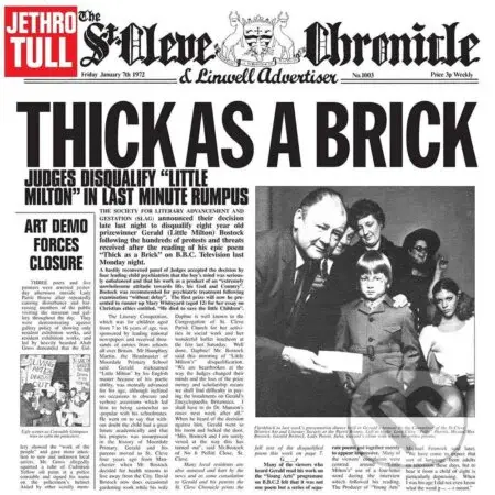 Jethro Tull: Thick as a Brick (50th Anniversary) LP