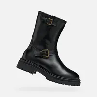 Black women's ankle boots Geox Iridea - Women's