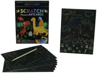 Vyškrabávací obrázky - Dinosauři