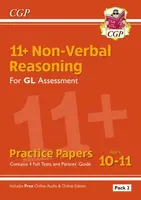 11+ GL Non-Verbal Reasoning Practice Papers: Ages 10-11 Pack 2 (inc Parents' Guide & Online Ed) - CGP Books