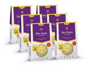 Slim Pasta Konjakové těstoviny ve tvaru fettuccine bez nálevu, výhodný balíček 5+1
