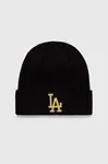 Čepice New Era černá barva, LOS ANGELES DODGERS