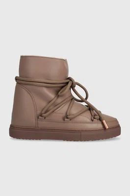 Kožené sněhule Inuikii Full Leather Wedge hnědá barva, 1001.004.0091.163