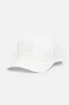 Dětská bavlněná kšiltovka Guess bílá barva, s aplikací, H5RZ00 WO08O