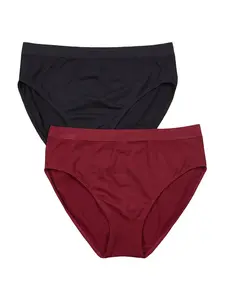 Trendyol Nohavičky  burgundská / čierna