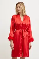Noční košile a župan Answear.LAB červená barva