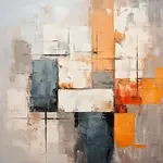 MALBA NA PLÁTNĚ, abstraktní, 30/30 cm