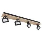 XXXL LED ZÁŘIČ, černá, tmavě hnědá, teplá bílá, 66 cm