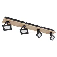 XXXL LED ZÁŘIČ, černá, tmavě hnědá, teplá bílá, 66 cm