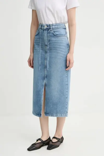 Džínová sukně Day Birger et Mikkelsen modrá barva, midi, DAY65242713