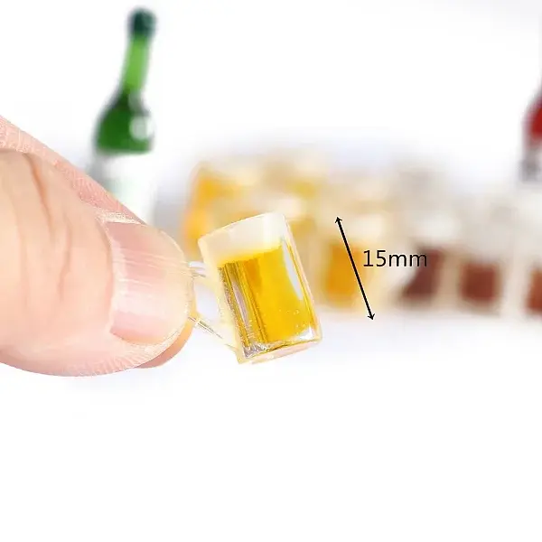 Mini Resin Beer Glass Model
