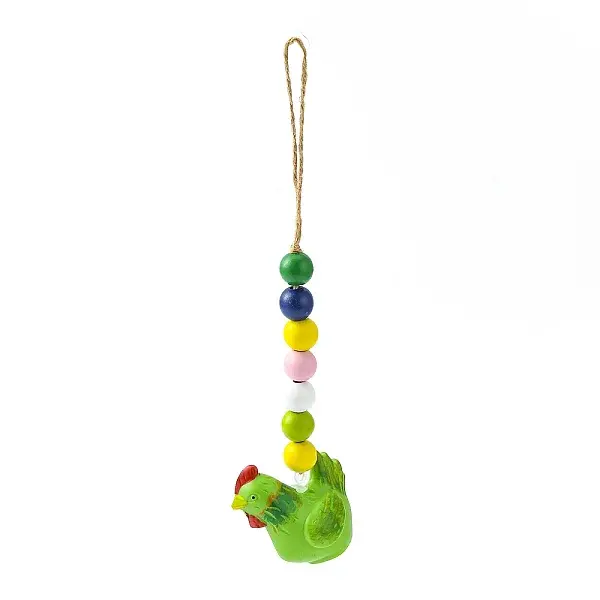 Easter Theme Plastic Rooster Pendant Decorations