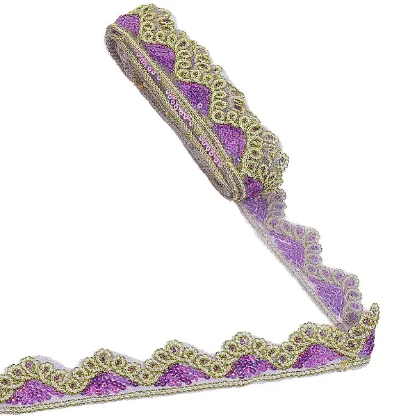 Sparkle Polyester Lace Ribbon