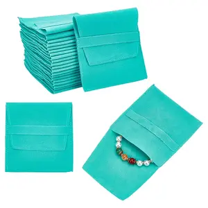 Velvet Jewelry Flap Pouches