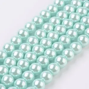 Eco-Friendly Glass Pearl Bead Strands