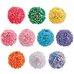 60Pcs 10 Colors Opaque Acrylic Beads