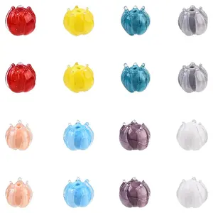 40Pcs 8 Colors Handmade Lampwork Beads