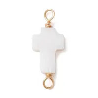 Natural Freshwater Shell Connector Charms