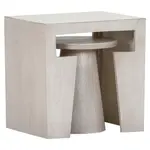 Carryhome SADA STOLKŮ, mangové dřevo, bílá