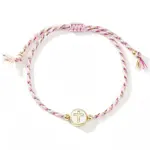 Brass Enamel Bead Braided Bead Bracelets