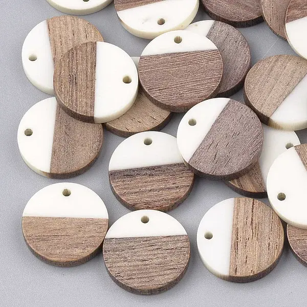Resin & Walnut Wood Pendants