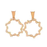 Glass Beads Dangle Ear Studs