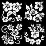 4Pcs 4 Styles PET Waterproof Self-adhesive Car Stickers