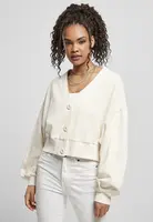 Dámský organický oversized krátký froté cardigan whitesand