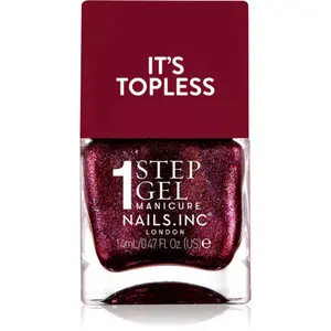 Nails Inc. It’s Topless gelový lak na nehty pro dlouhotrvající efekt odstín Scarlett 14 ml