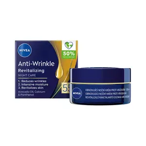 Nivea Obnovujúci nočný krém proti vráskam 55+ (Anti-Wrinkle + Revitalizing) 50 ml