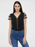 Orsay Černé dámské tričko s krátkým rukávem - Dámské